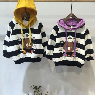 Áo nỉ kẻ bé trai bé gái