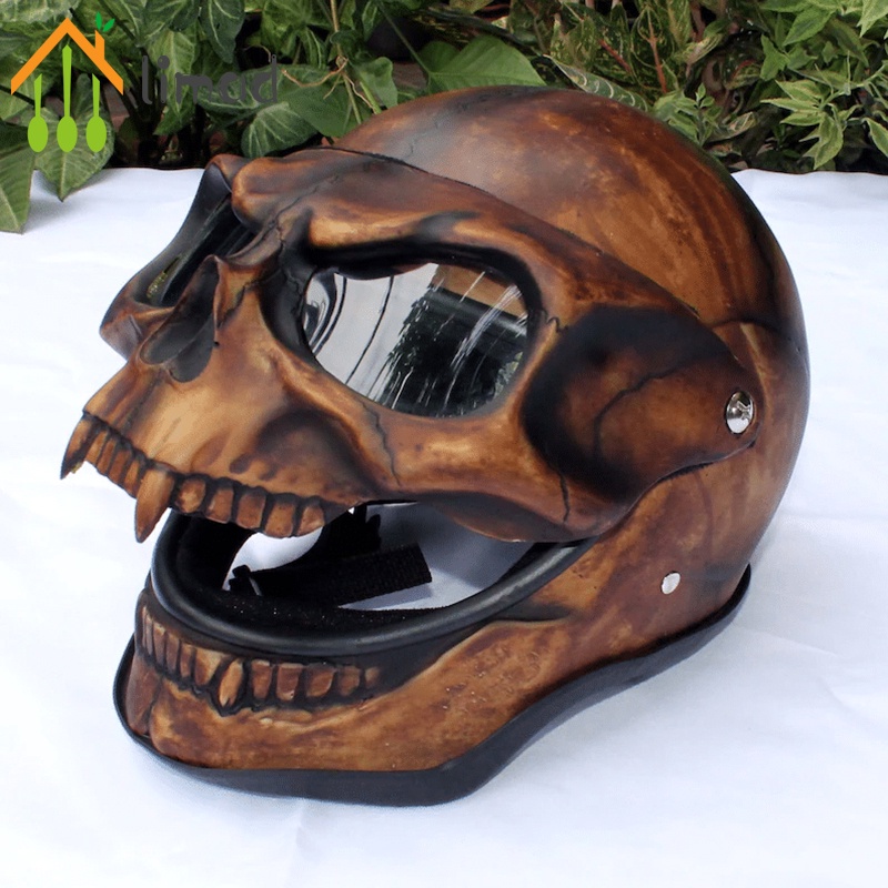 【COD】 # limad Mũ bảo hiểm hình đầu lâu kèm kính râm hóa trang Halloween cho nam và nữ