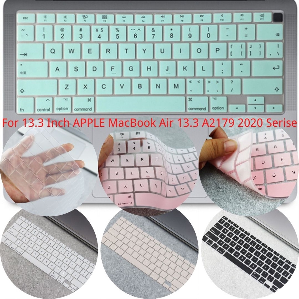 Miếng dán bảo vệ bàn phím máy tính bằng silicon siêu mỏng thích hợp cho Apple Macbook Air 13.3/ A2179 2020