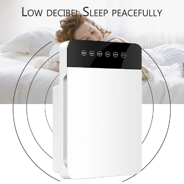 Máy lọc không khí máy khử mùi  ASTECH HOME AIR PURIFILER công nghệ lọc hepa 4 cấp và ion âm lọc bụi khử mùi diệt khuẩn