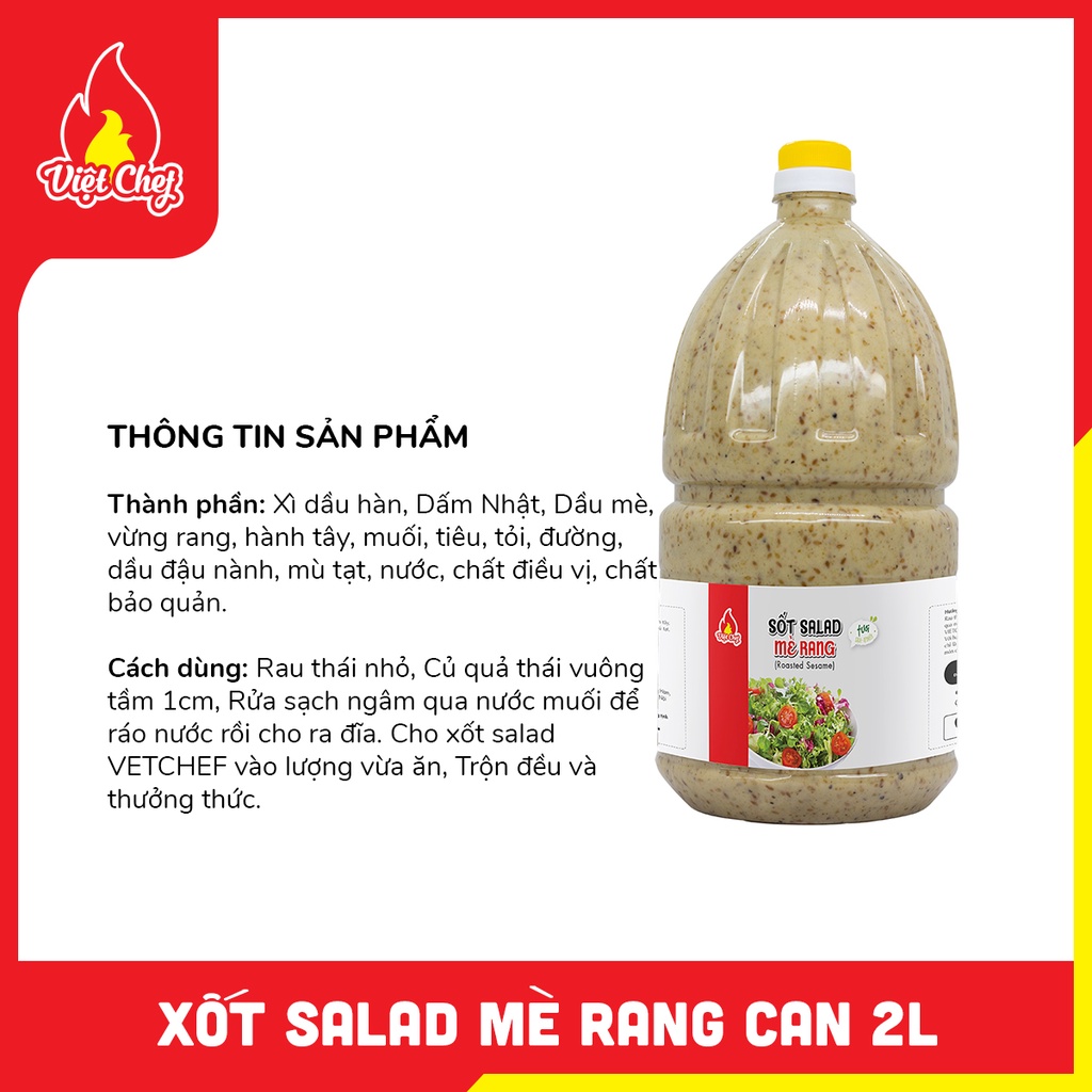 NƯỚC XỐT SALAD MÈ RANG CAN 2L - Nước xốt trộn Salad tươi ngon | BigBuy360 - bigbuy360.vn
