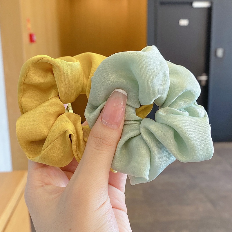 Dây cột tóc màu xanh lá cây thời trang mùa hè