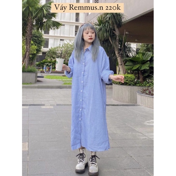 Đầm sơ mi freesize Remmus