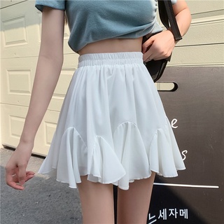 Chân váy ngắn màu trơn xinh xắn phong cách hàn quốc