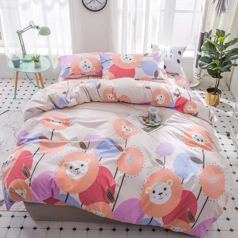 Bộ chăn ga gối cotton poly nhập