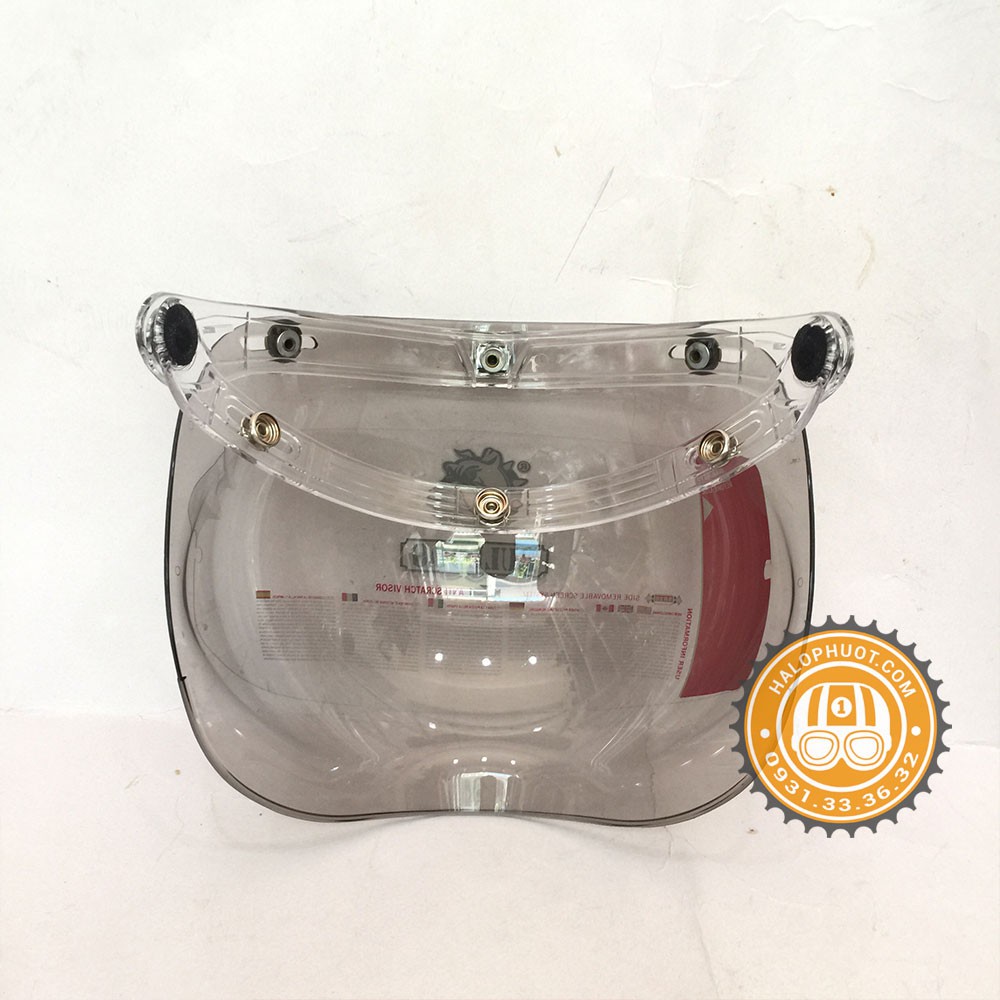 Kính Bubble Bulldog gắn nón 3/4