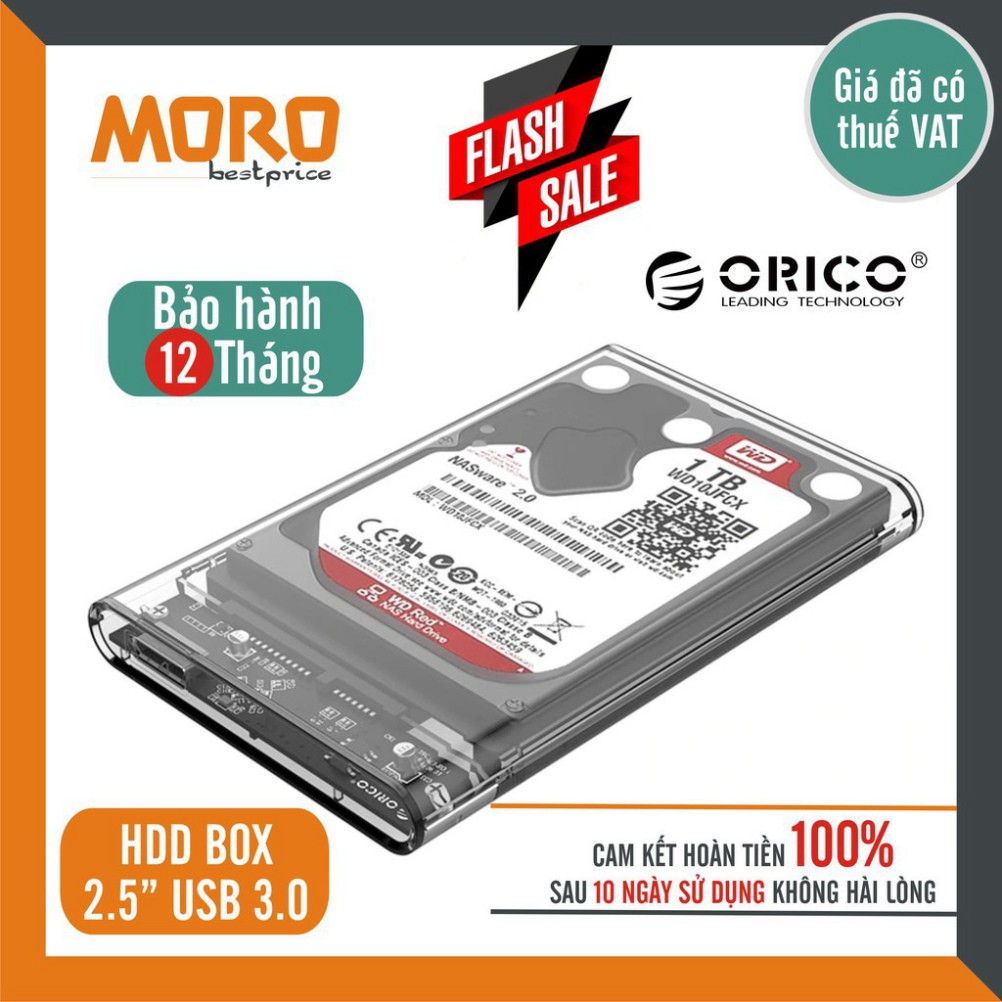 TYDB Hộp Ổ Cứng Hdd Box ORICO 2.5" 2139U3, USB 3.0 (trong suốt) - Bảo hành CHÍNH HÃNG 1 NĂM 44 B506