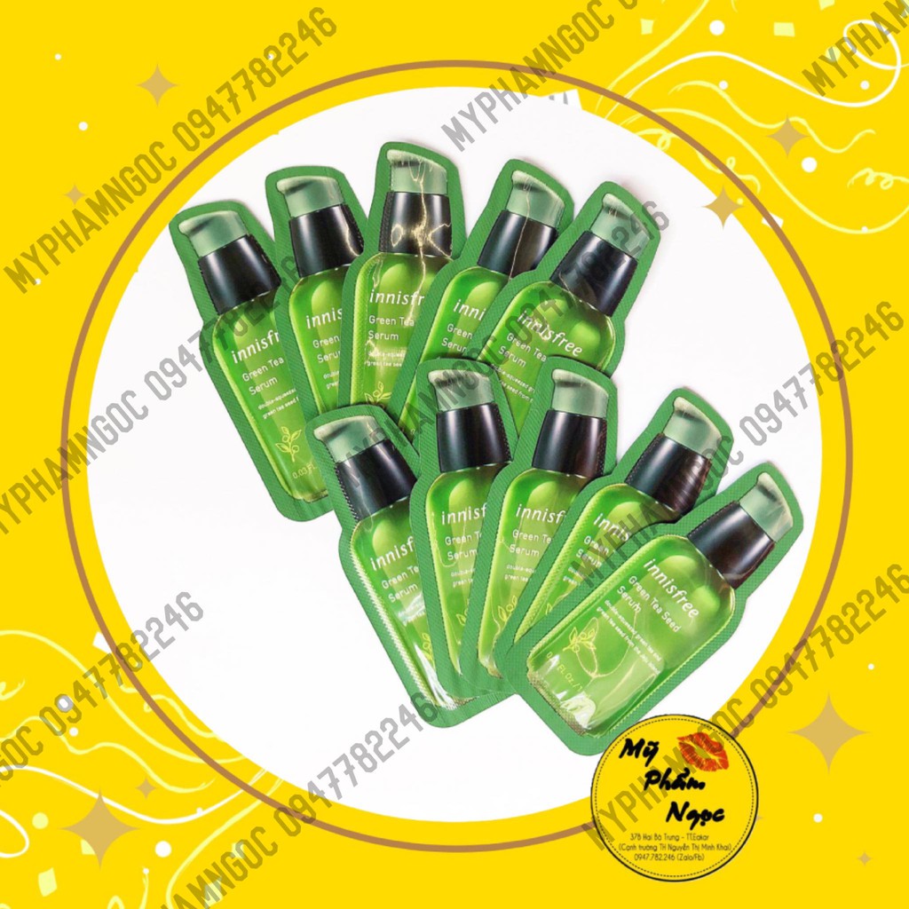 Combo 10 Gói [Sample 1ml] Tinh Chất Innisfree Green Tea Seed Serum