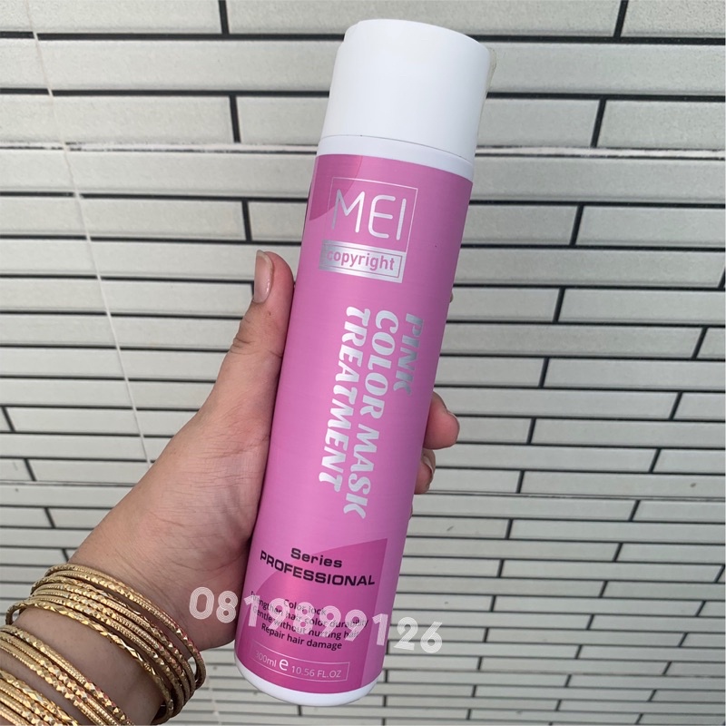 DẦU GỘI Ủ XẢ DÀNH CHO TÓC NHUỘM SẮC HỒNG M MEI PINK SHAMPOO VÀ CONDITIONER 300ml x 2
