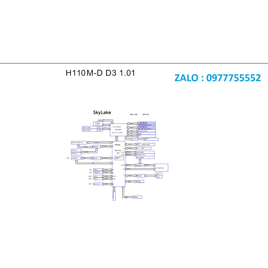 Schematic Mainboard Asus H110M-D D3 1.01 | BigBuy360 - bigbuy360.vn