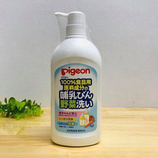 Nước rửa bình và rau quả Pigeon chai 800ml