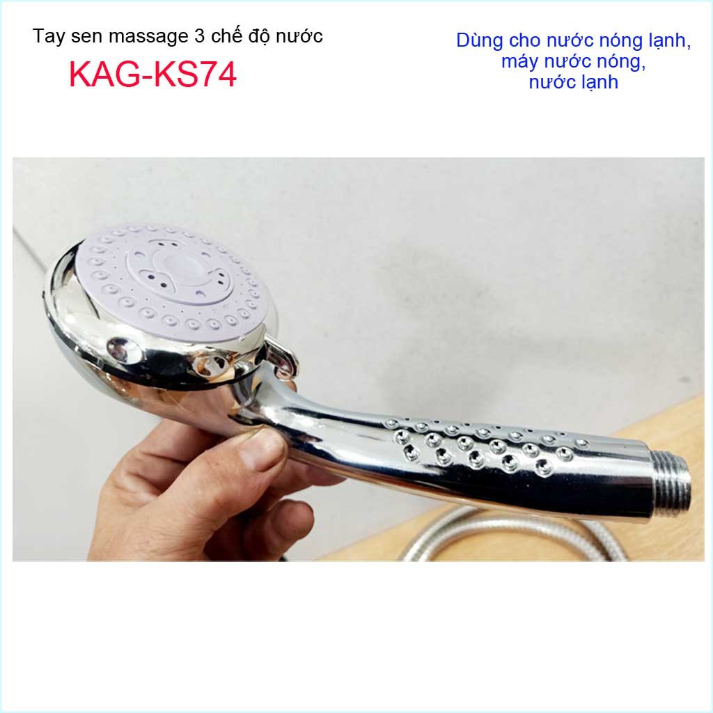 Vòi sen tắm cao cấp KAG-KS74 trọn bộ, Best Sales shower head vòi sen tia nước mạnh sử dụng tốt