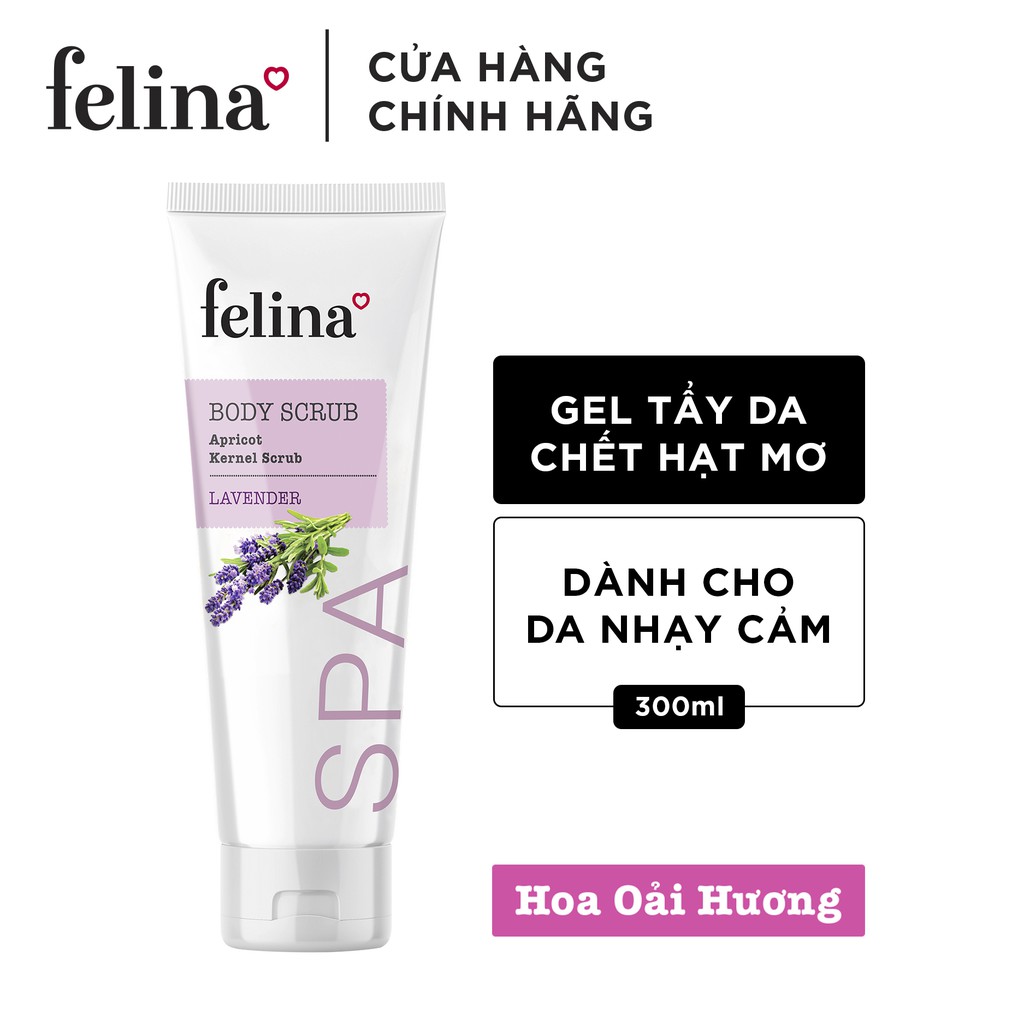 [HB GIFT] Tẩy tế bào chết Felina dạng gel 300ml - Hạt mơ nghiền | BigBuy360 - bigbuy360.vn