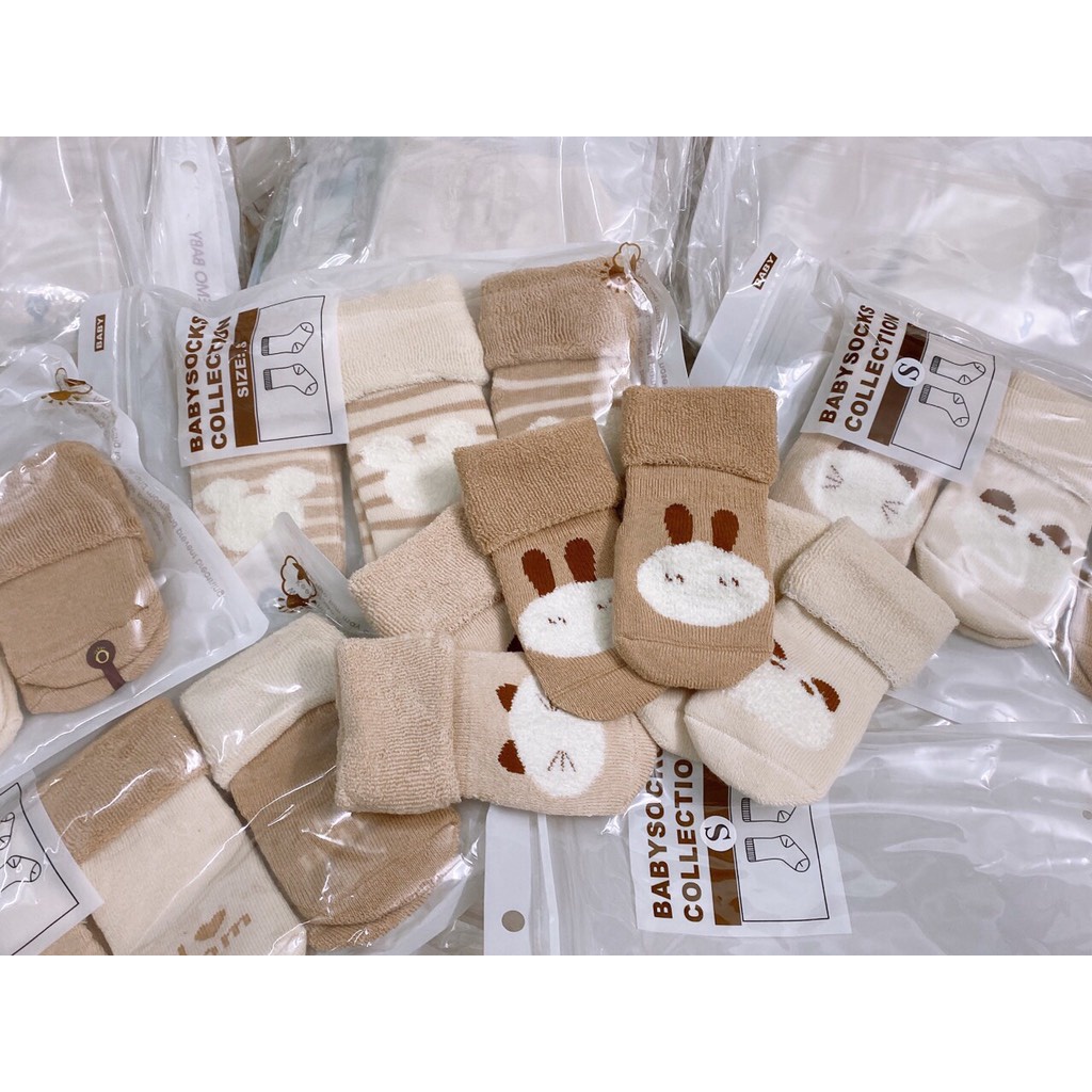 Tất cho bé Nemo Baby Hàn Quốc set 3 đôi chất dầy