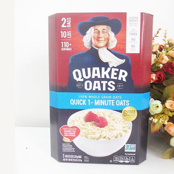 [Mã GROSALE2703 giảm 8% đơn 250K] Yến Mạch Quaker Oats Thùng Xanh (Loại Cán Vỡ ) 4.52Kg | BigBuy360 - bigbuy360.vn