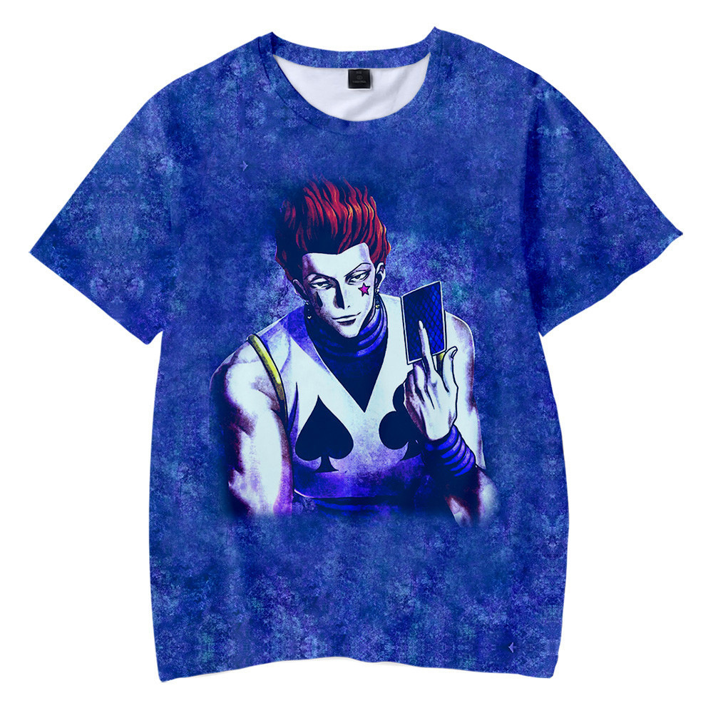 HUNTER×HUNTER T-shirt Cosplay Short Sleeve Tops Apparel FREECSS Hisoka Tee Shirt Chopper Casual Plus size 2021