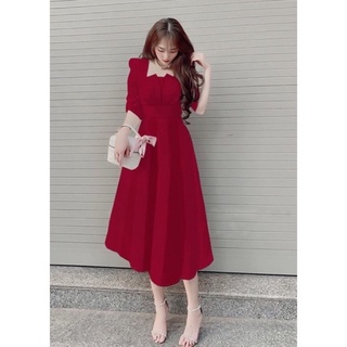 Đầm dự tiệc bigsize 50 đến 90kg( đầm đi tiệc đỏ đen trắng )