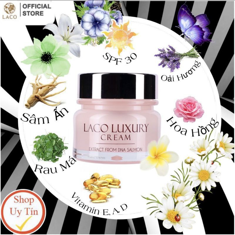 Kem Dưỡng Trắng Da Chống Nắng Cho Da Dầu Mụn Làm Mờ Thâm Nám Tàn Nhang ,Laco Luxury 3 in 1 . | BigBuy360 - bigbuy360.vn