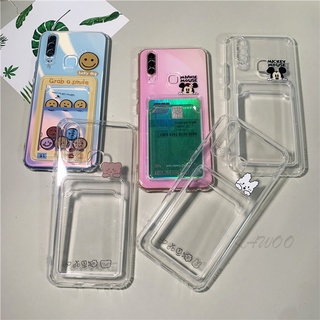 Ốp Điện Thoại TPU Mềm Trong Suốt Kèm Ngăn Đựng Thẻ Họa Tiết Hoạt Hình Cho Vivo Y17 Y15 Y13 Y12i Y20 Y12S Y50 S1 Pro