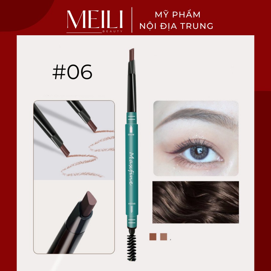 Chì Kẻ Lông Mày Maxfine Bền Màu Không Thấm Nước V ới2 Màu Tùy Chọn 1g - Meili Beauty | BigBuy360 - bigbuy360.vn
