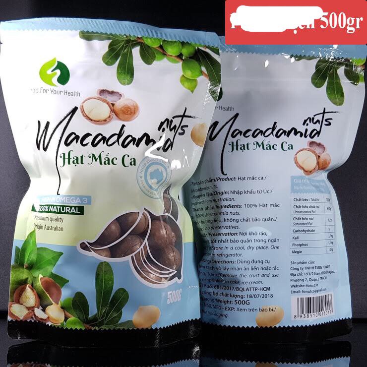 Hạt Macca Úc nứt vỏ_Bịch 500g( có tặng kèm dụng cụ tách vỏ) RẤT TỐT CHO THAI PHỤ