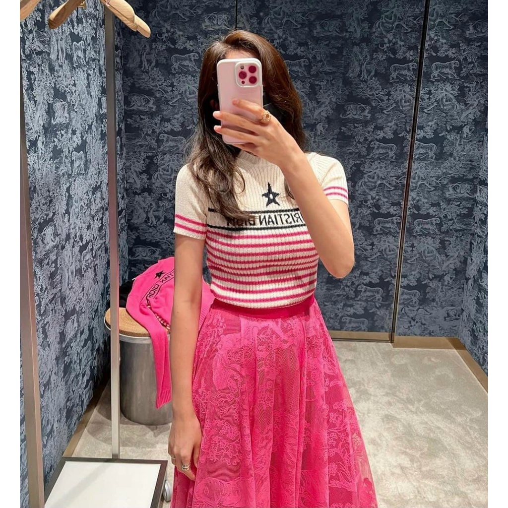 Set bộ len váy xòe màu sắc hot ảnh thật