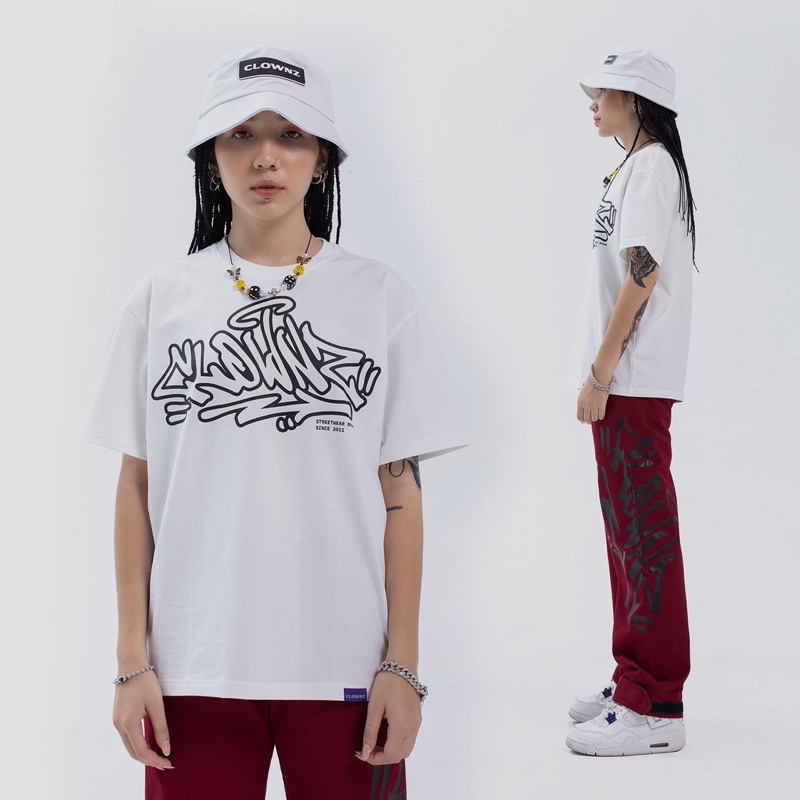 ÁO CỘC TAY CLOWNZ GRAFFITI TAG