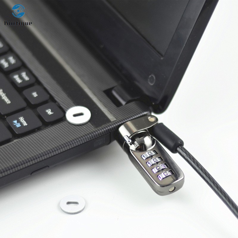 Khóa máy tính laptop mật khẩu 4 số chống trộm tiện dụng