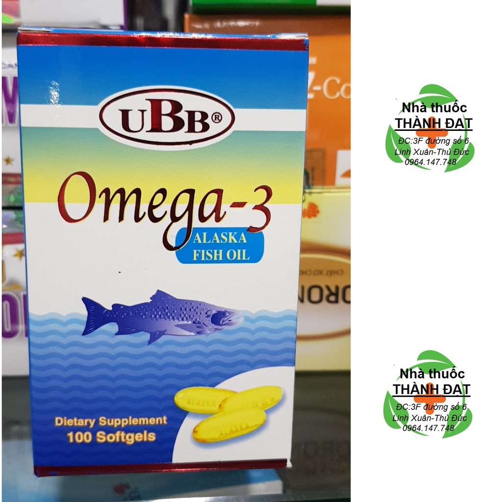 [CHÍNH HÃNG] UBB® Omega 3 Alaska Fish Oil: Bổ Sung Dầu Cá (100 viên)