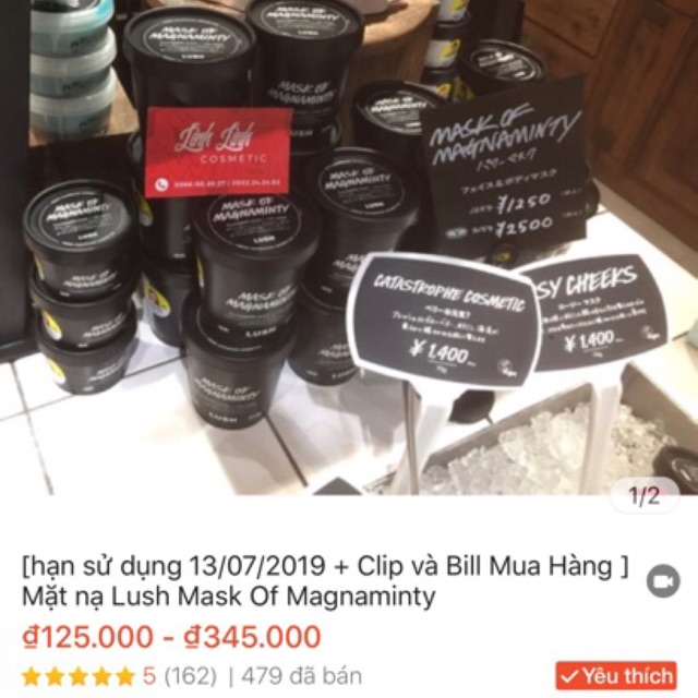 (hạn sử dụng 20/2 bản uk - tặng kèm băng đô) Mặt nạ đất sét Lush Mask Of Magnaminty | BigBuy360 - bigbuy360.vn
