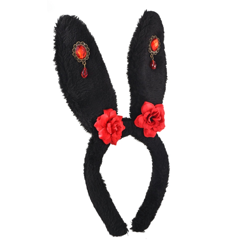 Flgo Băng Đô Cài Tóc Hình Tai Thỏ Dễ Thương Siêu Bền Tiện Dụng Cho Nữ