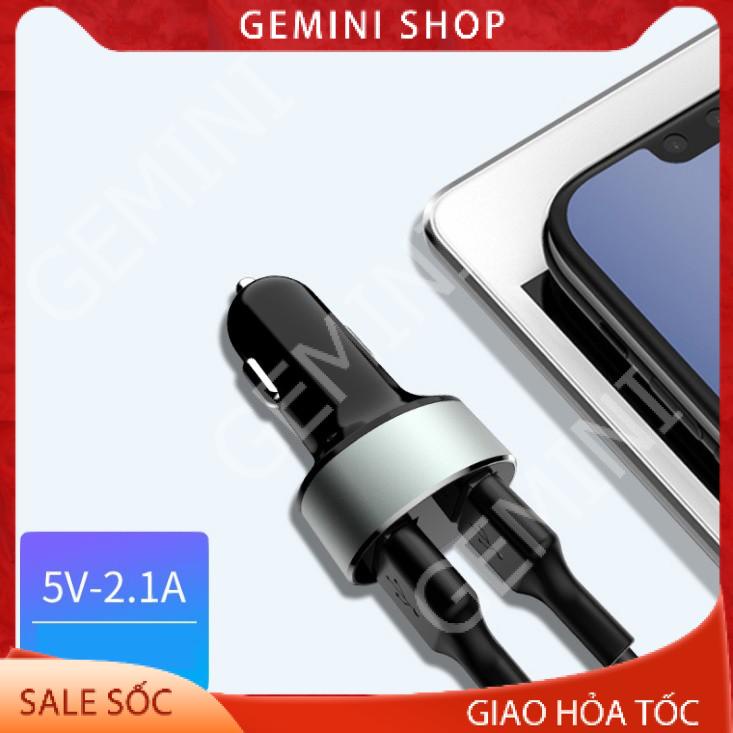 Tẩu sạc ô tô hiển thị đèn Led 2 Cổng Z26 Hoco GEMINI SHOP