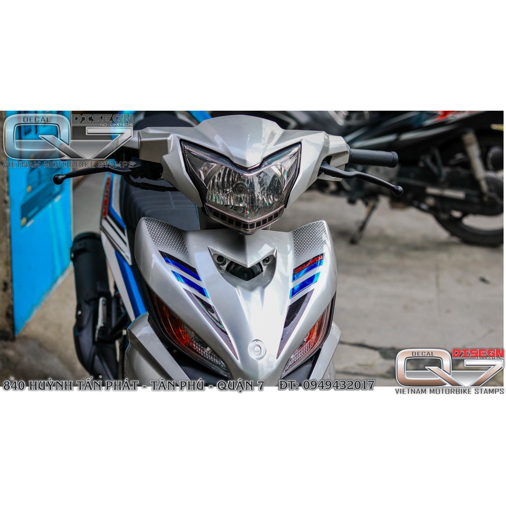 TEM RỜI EXCITER 2011 MX BẠC XANH