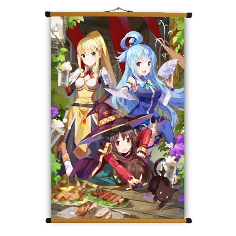 Poster Vải Anime Kono Subarashii Sekai ni Shukufuku wo