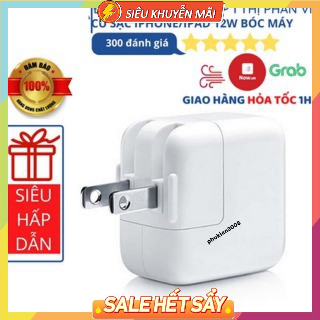 Củ sạc nhanh ipad chính hãng 12W chính hãng bảo hành lỗi 1 đổi 1