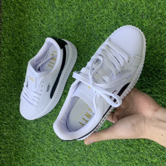 Giày thể thao nam nữ PM đế hộp viền đen,giày snecker nam nữ full size 36-43