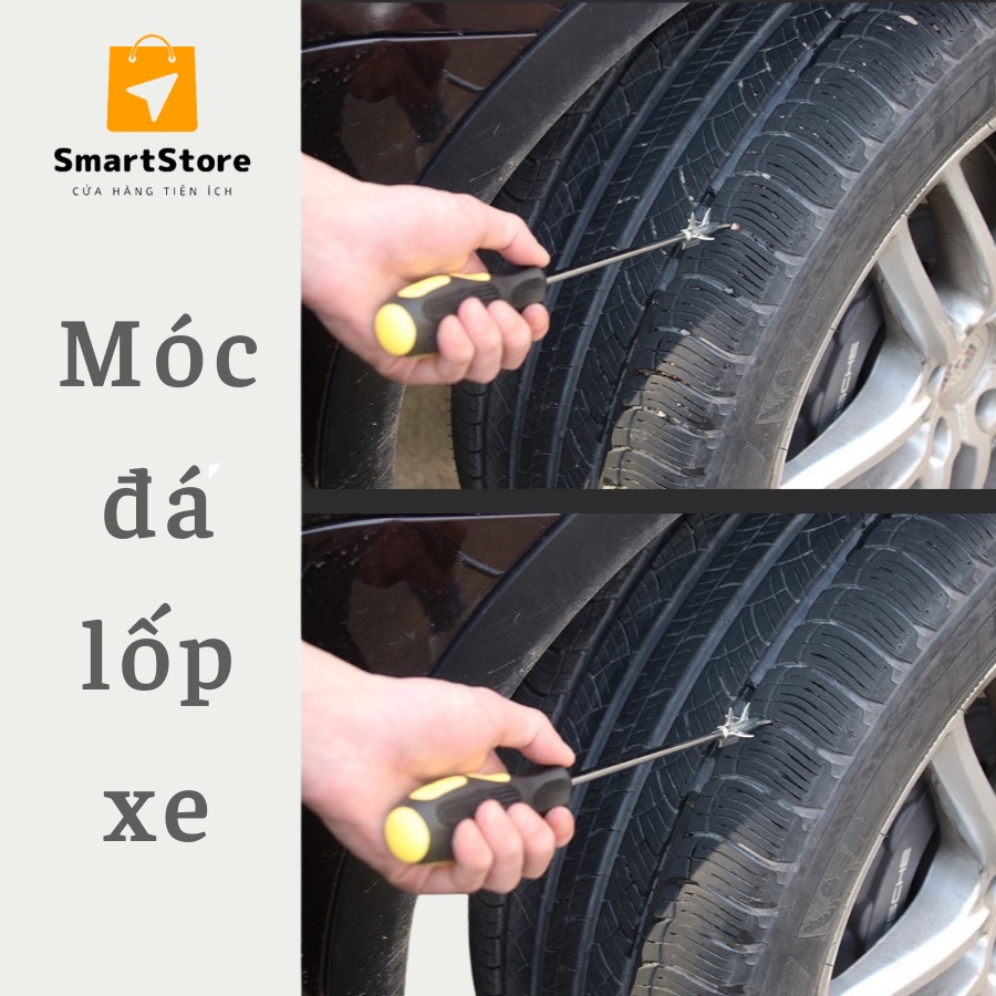 Dụng Cụ Nạy Đinh, Loại Bỏ Gạch Đá, Cát  Đá Lốp Xe Hơi, Bảo Vệ Lốp Xe Tiện Lợi