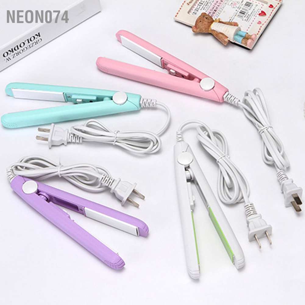[Hàng mới về] Máy ép tóc mini nhỏ gọn tiện lợi đa năng bỏ túi cho học sinh 220V neon074