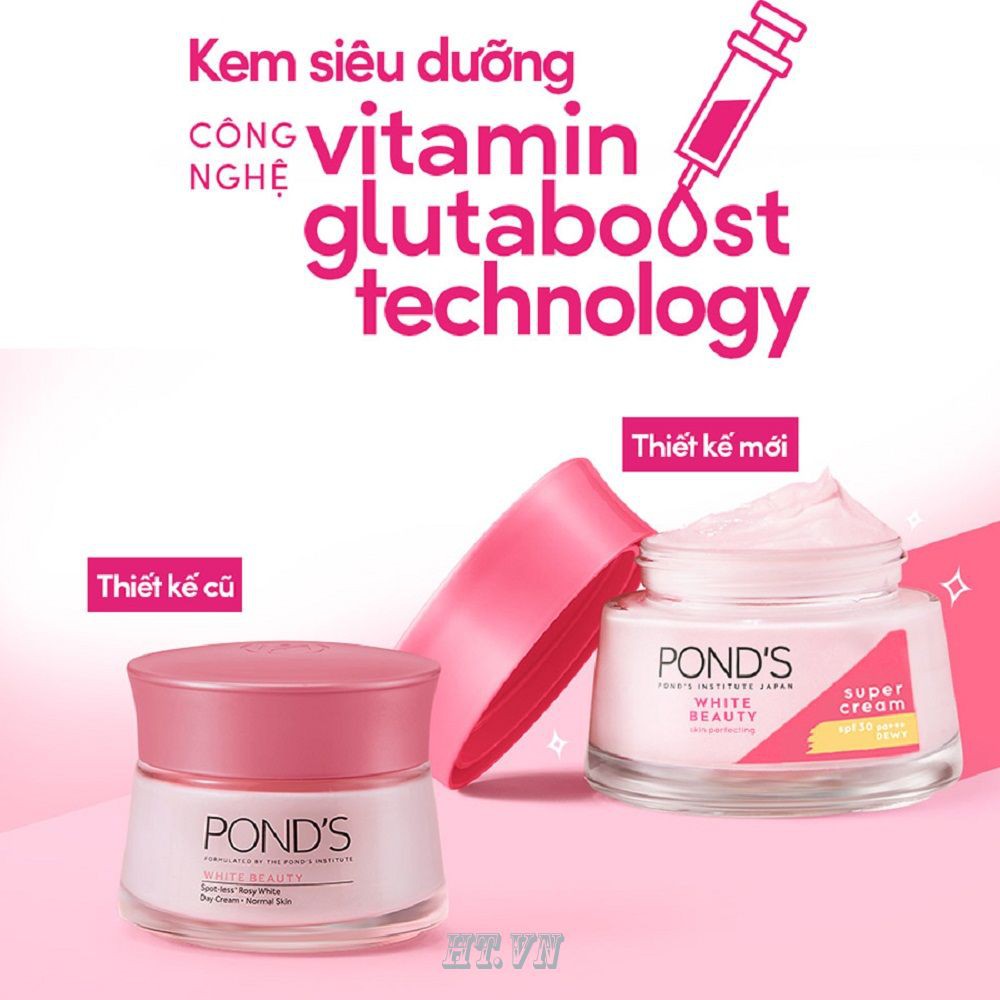 Kem Dưỡng Da 30g Ban Ngày Trắng Hồng Rạng Rỡ Pond's White Beauty Chính Hãng.