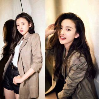 Áo khoác Blazer kẻ