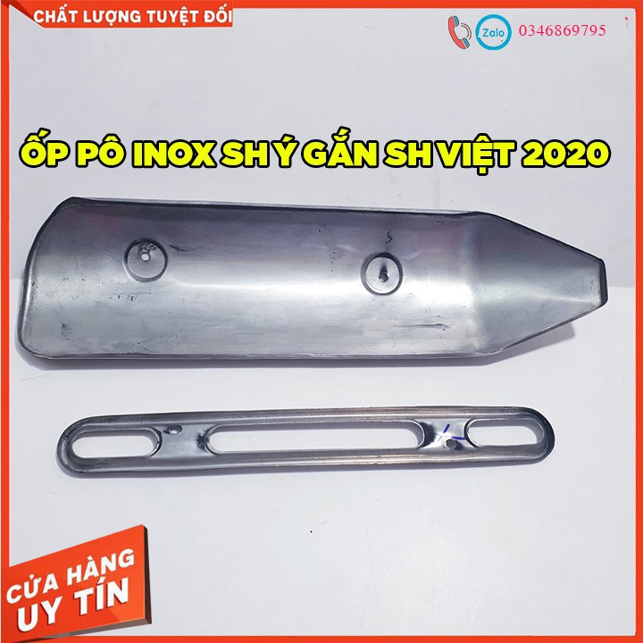 [CHÍNH HÃNG] ỐP PÔ INOX SH Ý GẮN SH 2020