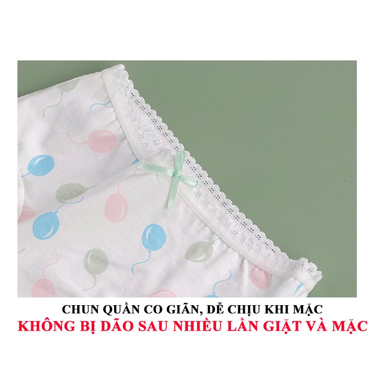 Set 4 quần chip tam giác SIÊU ĐẸP, hàng cao cấp, thoáng mát co giãn thấm mồ hôi cho bé gái QL08