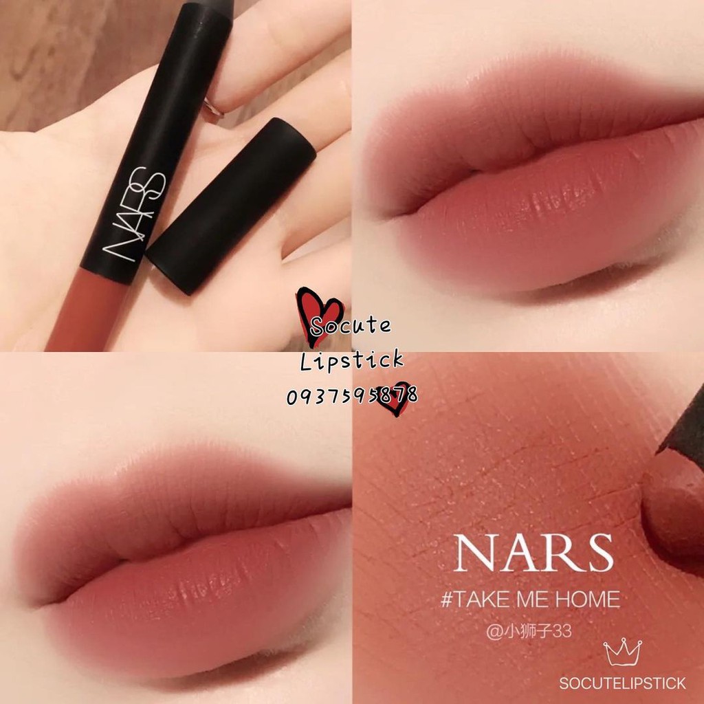 Son bút chì NARS Velvet Matte Lip Pencil Good Times - Cruella- Dance Fever - Dolce Vita - Dragon Girl Fullsize Unbox