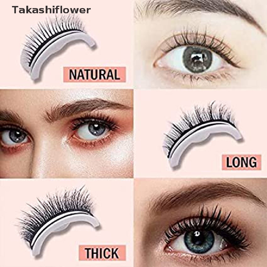 (Hàng Mới Về) Lông Mi Giả Tự Dính Không Keo Có Thể Tái Sử Dụng Cho Nữ
