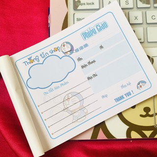 [CÓ SẴN] Phiếu giao hàng đoremon xinh xắn