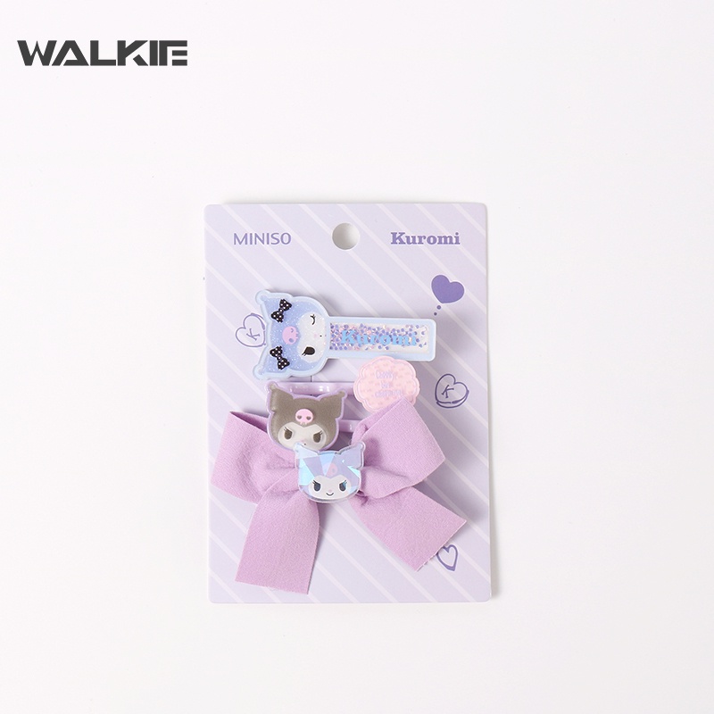 SANRIO Kẹp Tóc Hình Nơ Hoạt Hình Dễ Thương Cho Bé Gái