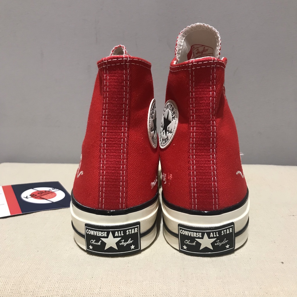 Giày Converse 1970s đỏ cổ cao valentine