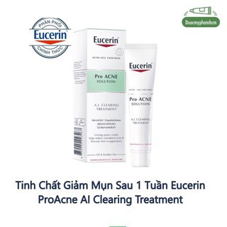 (CHÍNH HÃNG) Tinh chất Eucerin ProAcne AI Clearing Treatment làm mờ vết thâm, tái tạo da, ngăn ngừa mụn 40ml