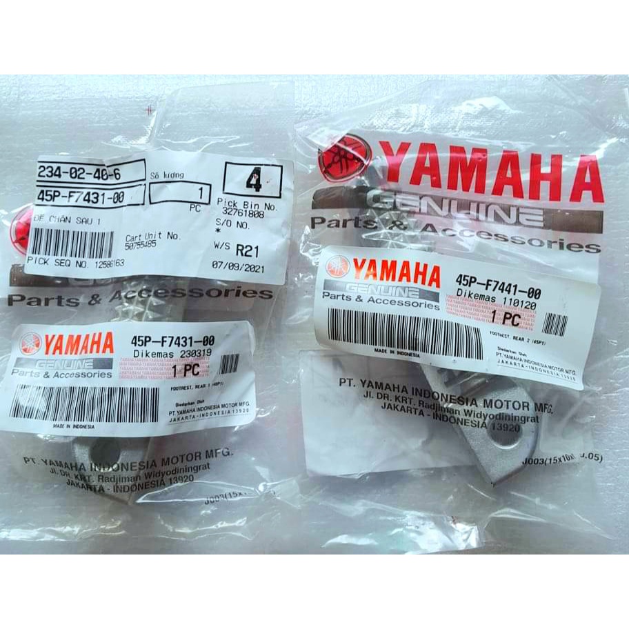 Gác chân nhôm sau xe Yamaha R15v3 chính hãng