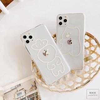 Ốp lưng dẻo họa tiết hoạt hình đơn giản cho IPhone 11Pro Max IPhone 7 8plus X XR Xmax